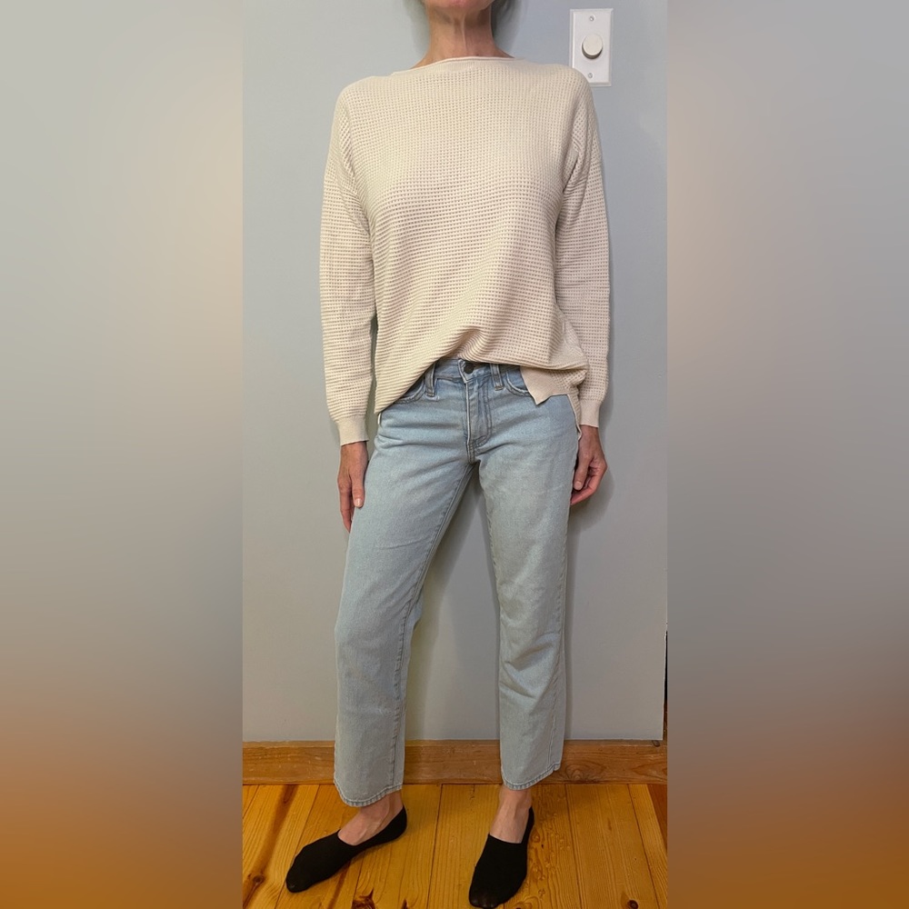 VANS WIDE LEG ANKLE LENGTH LIGHT WASH JEANS SIZE 1 / 25